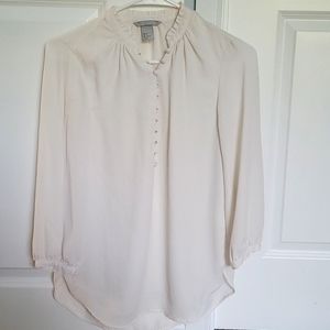 H&M cream blouse